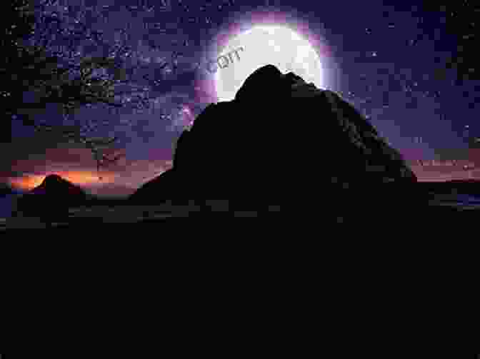 A Green Moon Hangs In The Sky Over A Mountain Range. Time Trap: Red Moon Science Fiction Time Travel Trilogy 1 (Red Moon Trilogy)