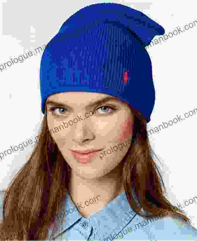A Person Wearing The Josie Slouchy Beanie Hat In A Deep Blue Color, Covering Their Head And Ears Josie Slouchy Beanie Hat Crochet Pattern
