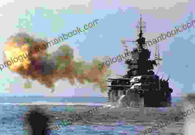 An Image Of A Warship Firing Its Cannons During A Naval Battle In WW2 To Risks Unknown: An All Action Tale Of Naval Warfare Set At The Height Of WW2 From The Master Storyteller Of The Sea