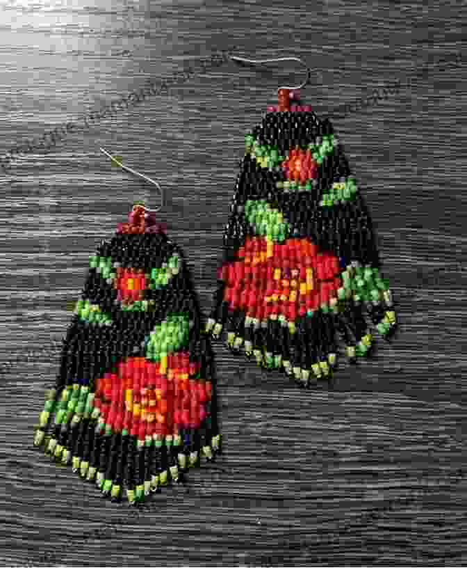 Brick Stitch Earrings With Fringe Of Different Lengths On Each Side. Brick Stitch Earrings Fringe Seed Bead Patterns 24 Projects Gift For The Needlewomen: Beadweaving Brick Stitch Technique Earrings Collection Beading Patterns