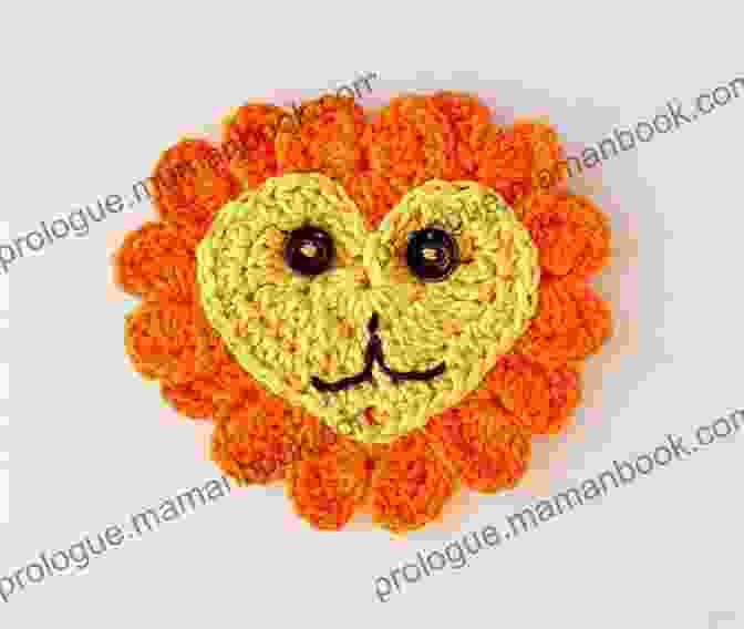 Crochet Charming Heart Appliqué, Featuring A Heart Shape Formed By Double Crochet Stitches And Decorated With Beads For Extra Charm. 5 Easy And Fun Crochet Applique Patterns