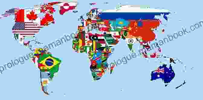Flags Of The World Displayed On A Map Flags Of The World Unit Study