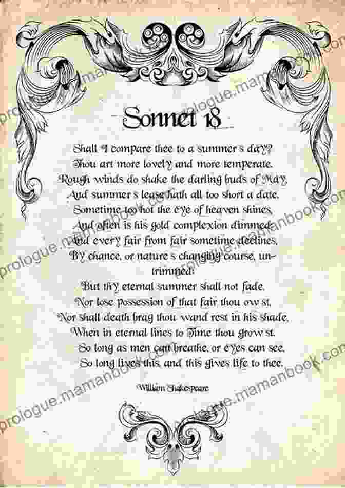 Image Of 'Sonnet 18' By William Shakespeare All The Things I Should Ve Told You: Poems On Love Grief Resilience